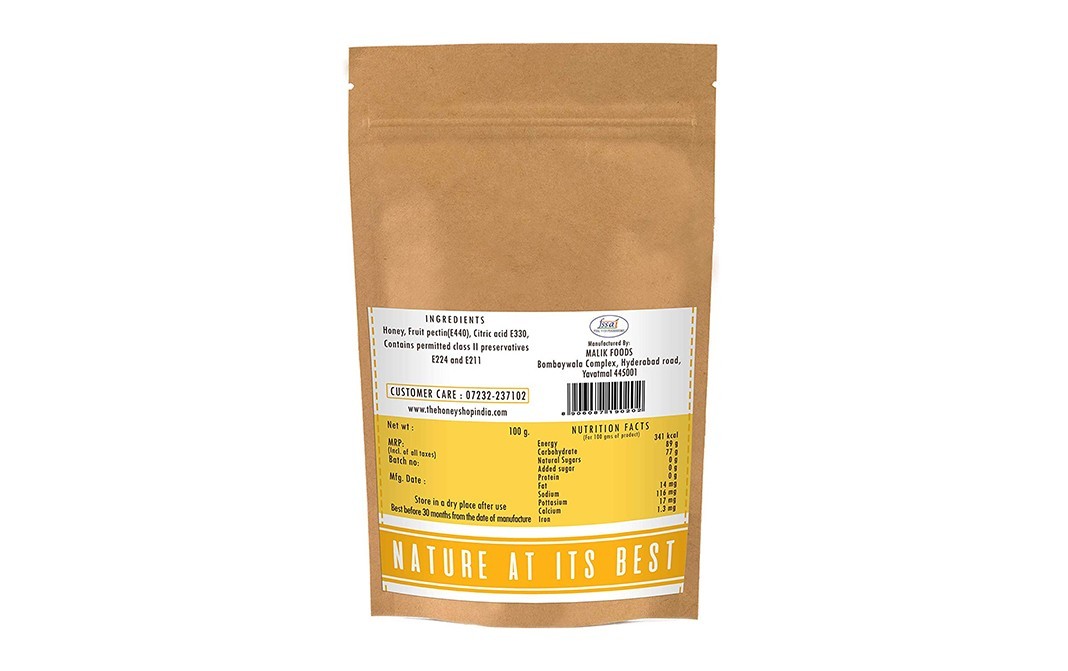 The Honey Shop Honey Lemon Jellies    Pack  100 grams